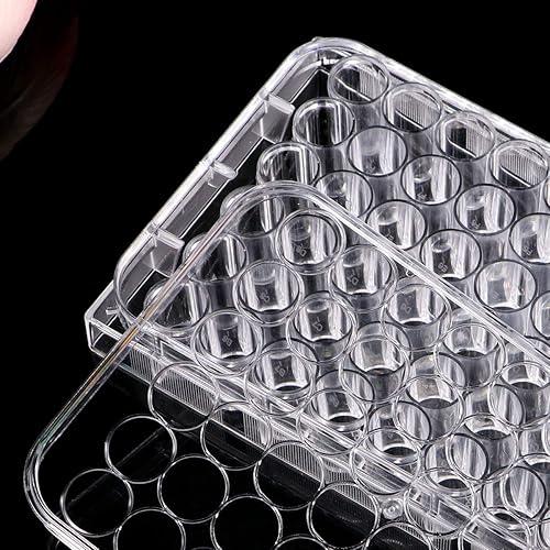 Miniatura 5 de Placa de cultivo celular de 48 pozos Plato de Petri de plástico para laboratorio (5.0 x 3.3 x 0.8 in)