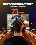 NUBWO G06 Dual Wireless Gaming Headset with Microphone for PS5, PS4, PC, Mobile, Switch: 2.4GHz Wireless + Bluetooth - 100 Hr Battery - 50mm Drivers - Orange