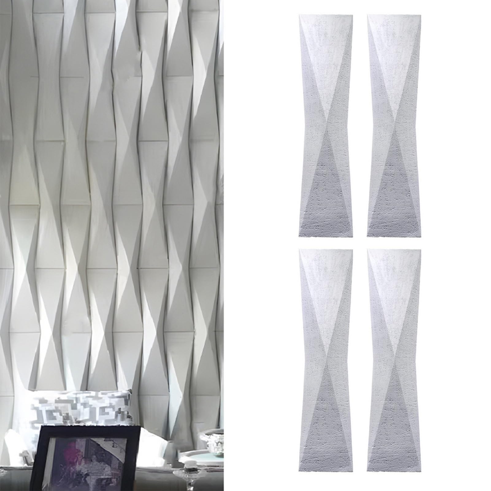 Panneaux muraux 3D PU - Décoration intérieure élégante et durable