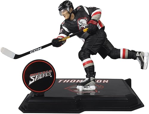 Miniatura 2 de McFarlane Toys - Tage Thompson (Buffalo Sabres) Figura posada de la NHL de 7 pulgadas, Picks deportivos de McFarlane