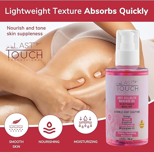 Miniatura 4 de Aceite de masaje anticelulítico para terapia de masaje, crema para la celulitis que aprieta la piel con complejo de vitamina C para mujeres,