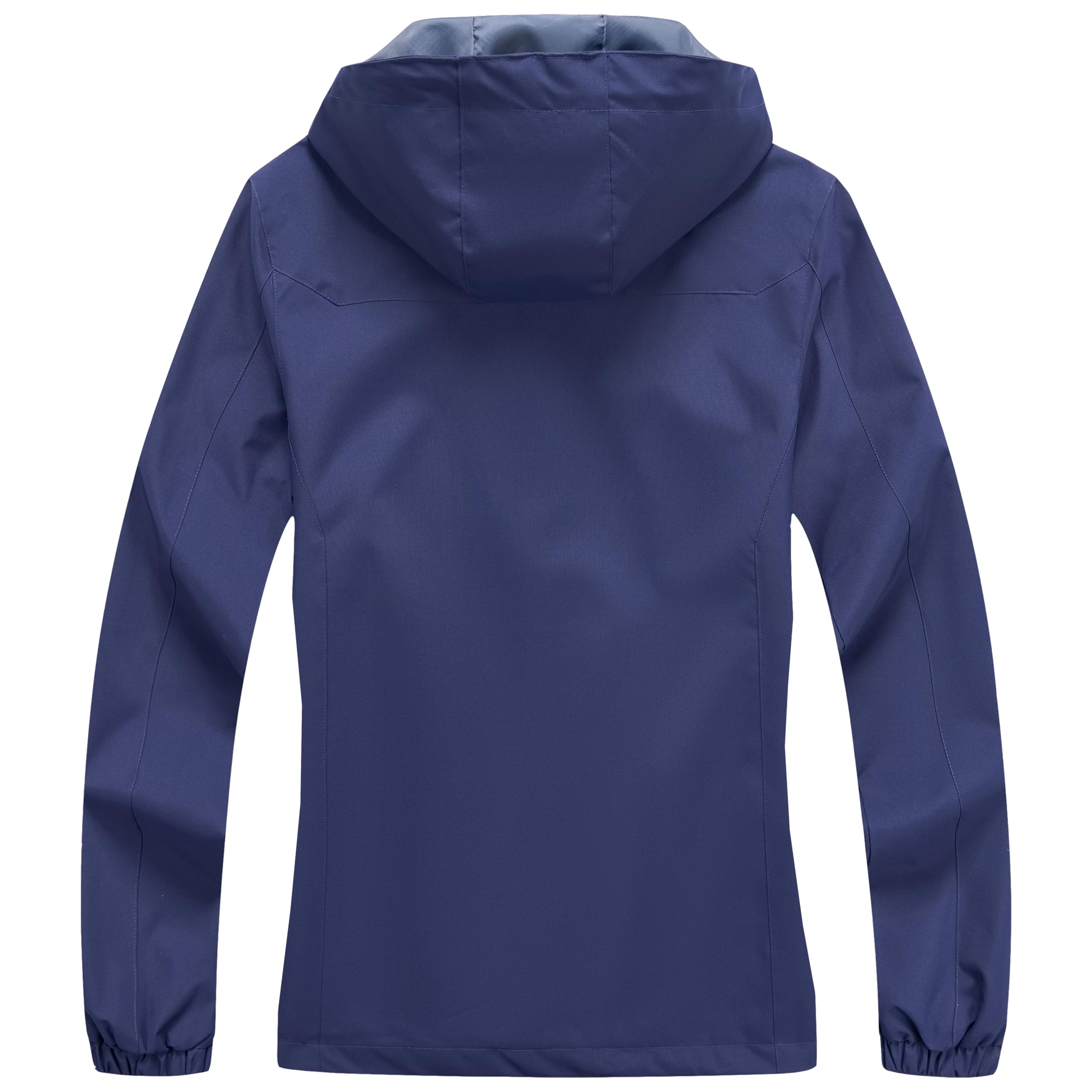 Blu Apparel Veste de pluie imperméable à capuche coupe-vent pour femme