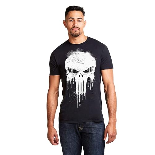 Avengers Punisher Skull T-Shirt Uomo (Pacco da 1)