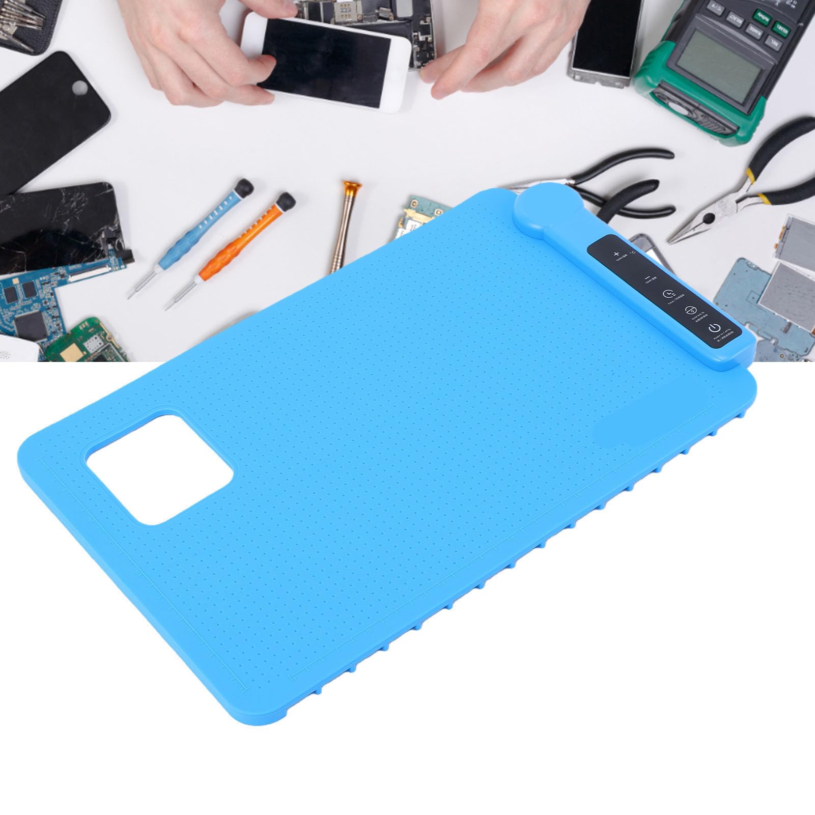 Generic Separator Ekranu LCD Podkładka Grzewcza Przenośna Płyta Grzewcza do Naprawy TelefonóW Komórkowych i TabletóW Regulacja 200 W (wtyczka UE)