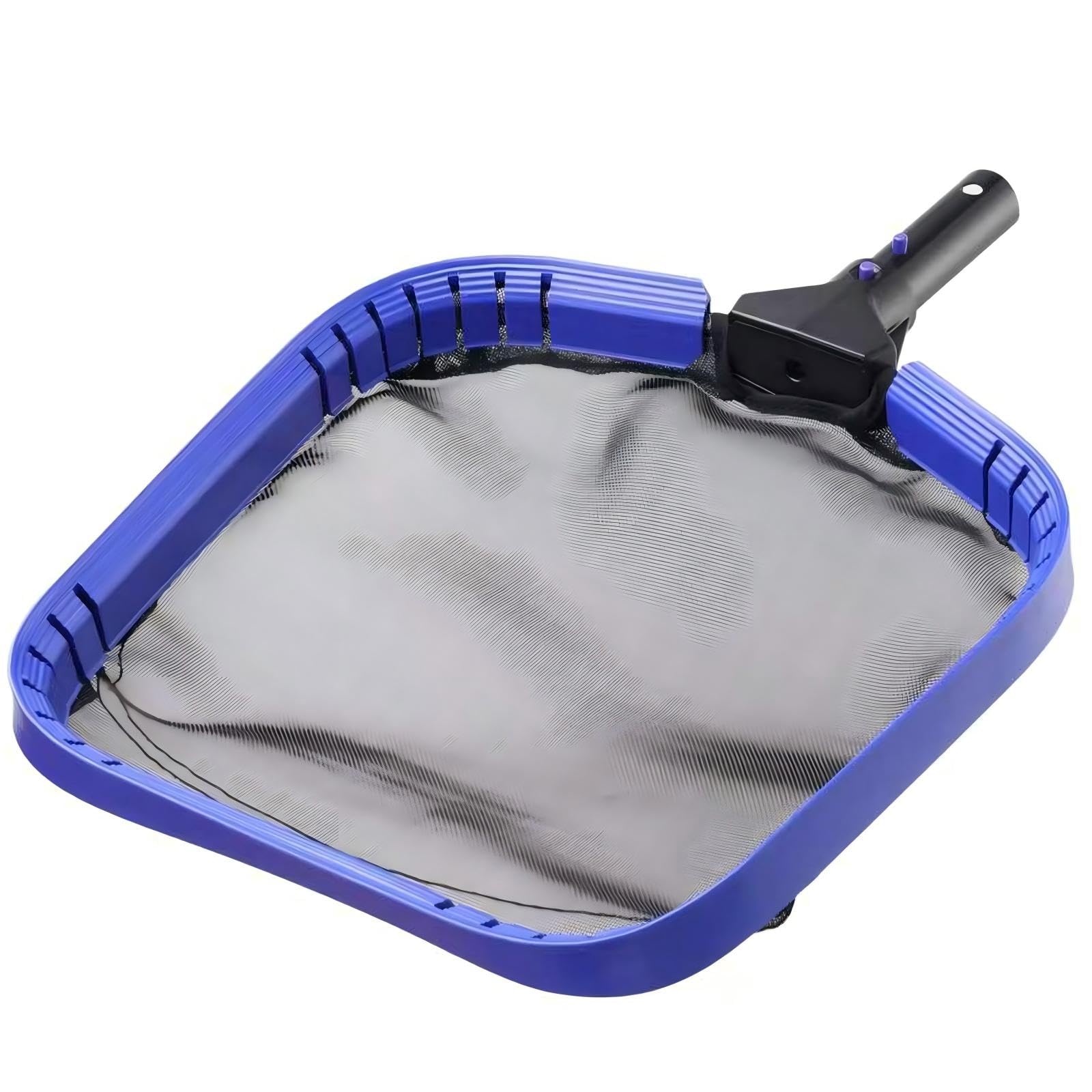 Photo 1 of HISIKE Pool Skimmer Net, Heavy Duty Flat Nylon Fine Mesh Leaf Bag, Fast Debris Removal Cleaning Tool Compatible with Standard Pole for All Swimming Pools and Ponds(No Pole)