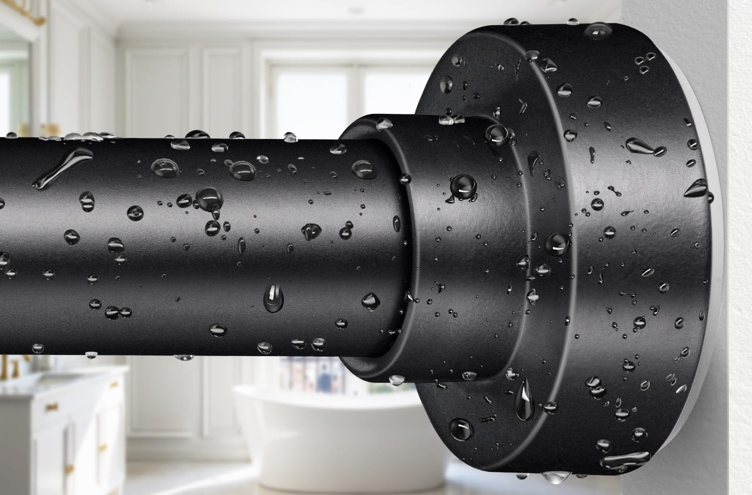 Photo 1 of ***MISSING PARTS***
YNL Shower Curtain Rod 34-96 Inches, Non-Slip, Never Rust, No Drill Spring Tension Curtain Rod for Bathroom Window Stainless Steel, Matte Black