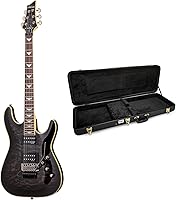 Vista 1 de Schecter Omen Extreme-6 FR - Guitarra eléctrica transparente en color negro con Knox Gear 2 artículos