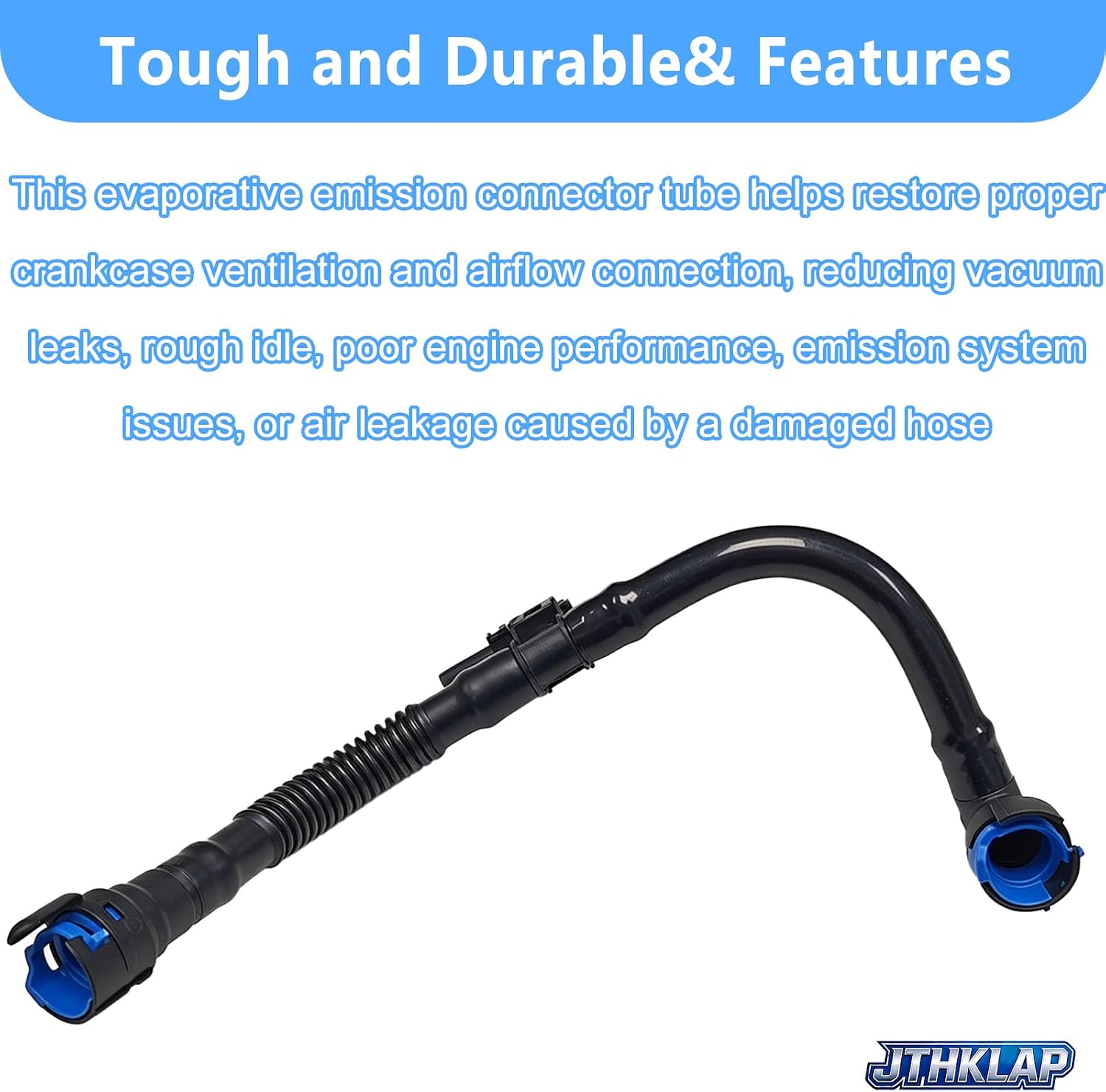 JX6Z-6758-B PCV Valve Hose Tube Compatible with Ford Escape 1.5L 2020, Evaporative Emission Connector Tube Replaces JX6Z6758B JX6G-6758-DA