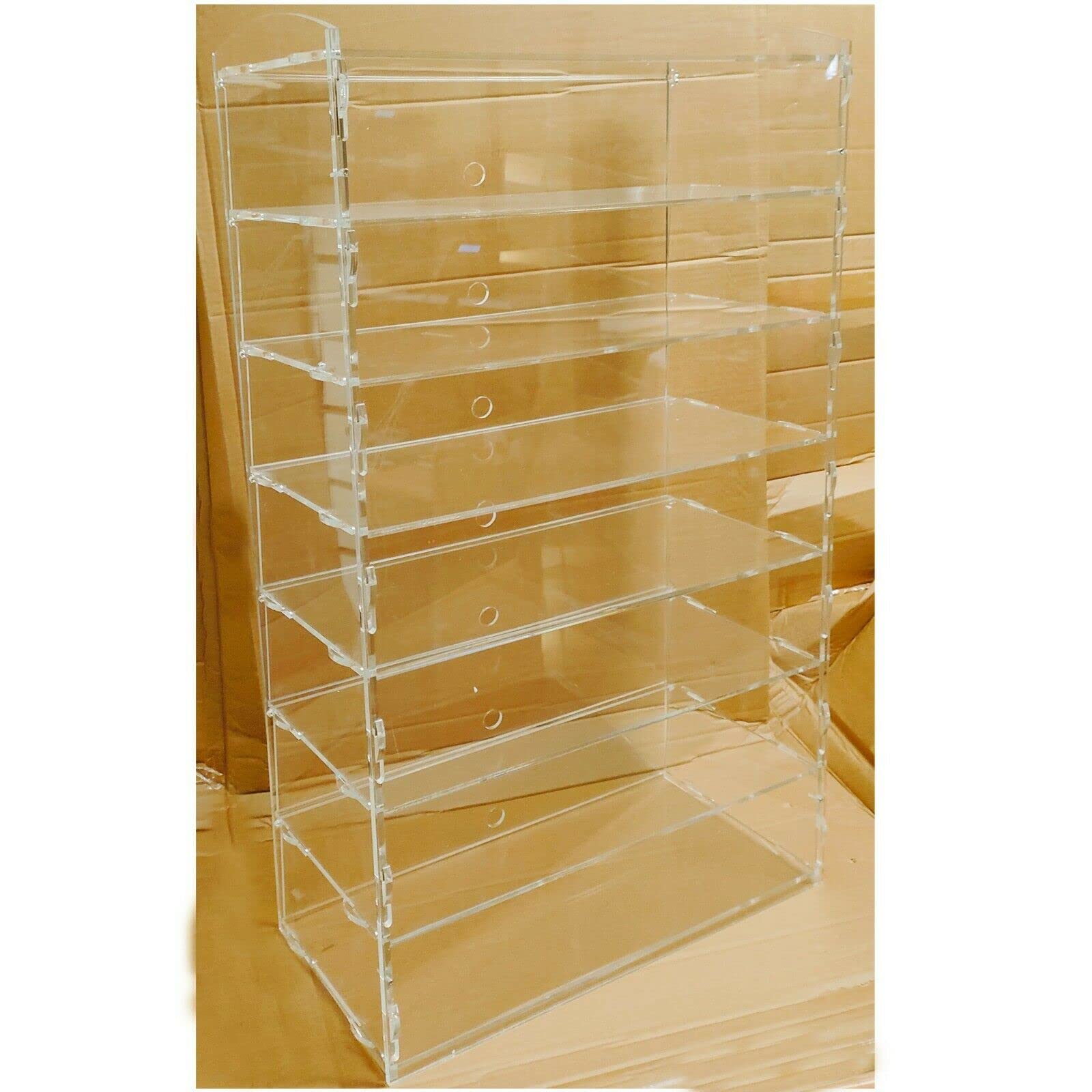 CompleteShopfittings Acrylic Bakery Pastry Display Case Stand Cabinet Cakes Donuts Cupcakes Pastries (7-TIER)