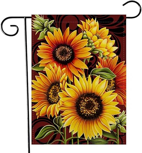 Miniatura 10 de Artofy Bandera decorativa grande de primavera y verano con diseño de abejorro de abejorros para casa, decoración exterior de jardín con flores de