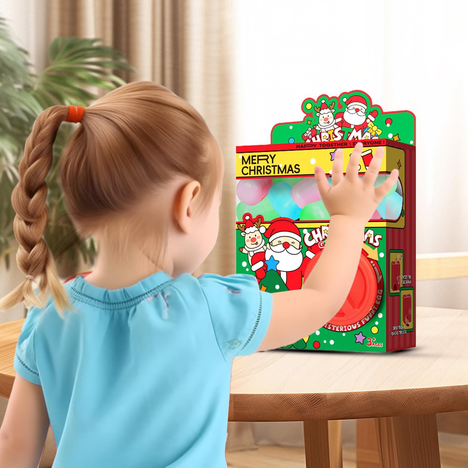Machine Gashapon De Noël – Distributeur De Jouets Avec 6 Œufs Surprise – Dès 3 Ans – Activité Interactive