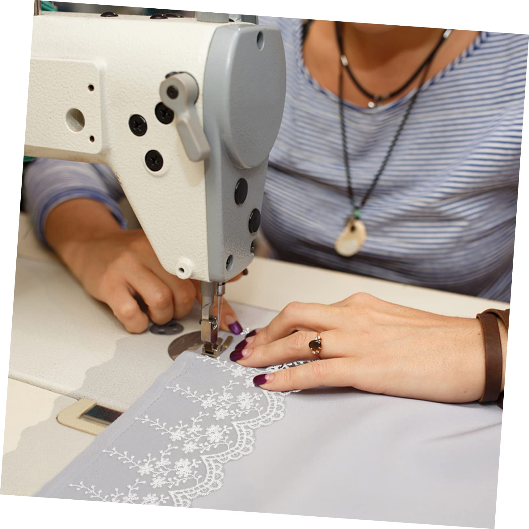 ifundom 2piezas Cinta De Encaje Para Manualidades y Costura Ribete De Yardas Para Decoración De Bodas Tarjetas Ropa y Proyectos