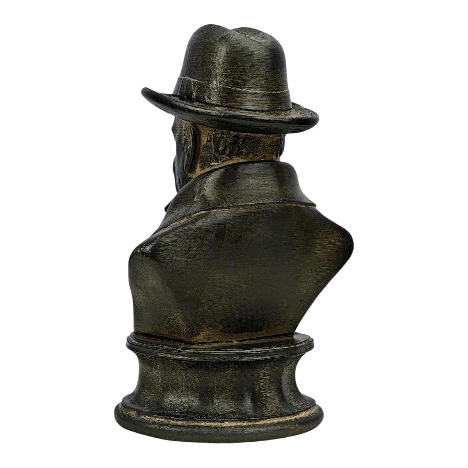 Winston Churchill popiersie statuetka brytyjskiego premiera cygaro rzeźba Moldano twardy tynk ręcznie wykonany w Grecji historyczna dekoracja 18 cm