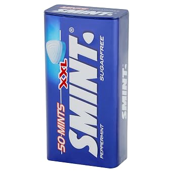 Smint XXL Peppermint Sugarfree 50 Mints Tin 35g, (Pack of 1)