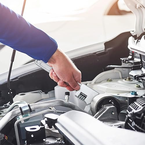 Miniatura 4 de Lasnten Llave automotriz, 2 llaves grandes ajustables para automóviles, se adaptan a una variedad de tamaños de sujetador, apertura de gran diámetro