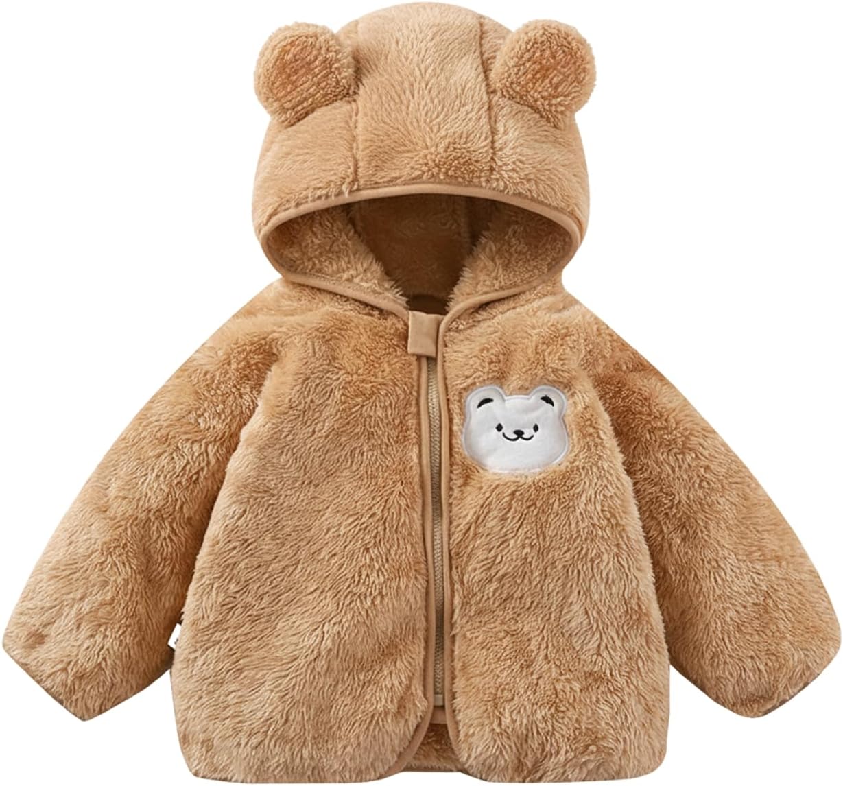 Mokitoni Baby Boy Winter Fleece Coat Toddler Girl Jacket Infant With Hood Panda Outerwear