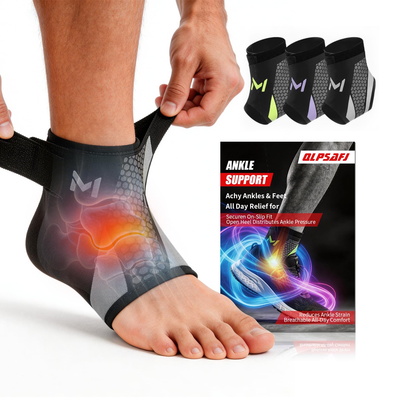 Photo 1 of QLPSAFJ 2-Pack Ankle Brace Pro Support