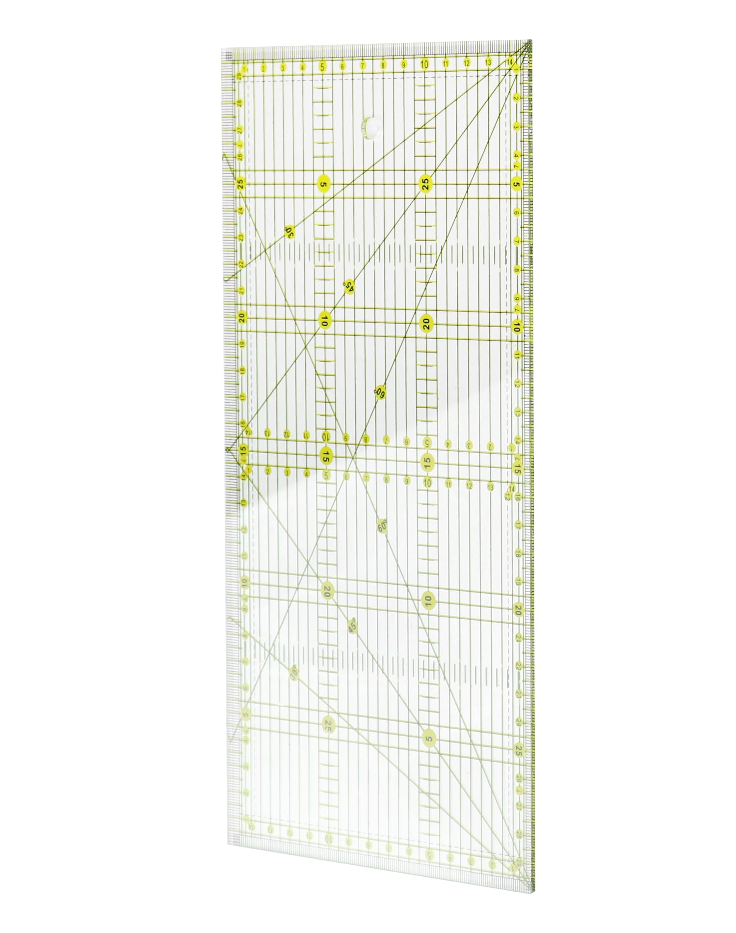 QWORK® 15 x 30cm Quilting Ruler, Precise Sewing Ruler for Quilting Sewing and Patchworks (6” x 12”), White - Image 2