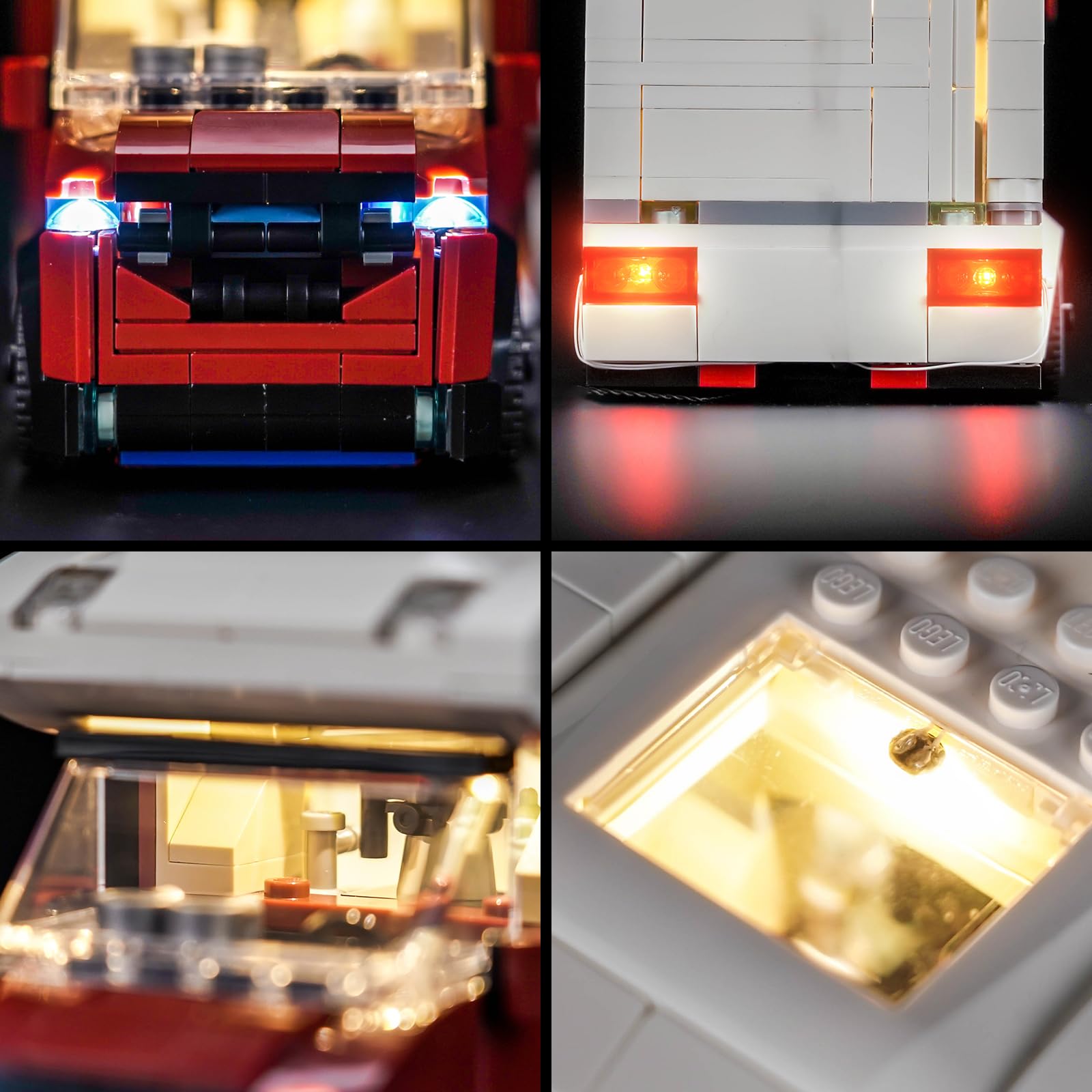 Zestaw świateł LED kompatybilny z Lego Holiday Adventure Camper Van 60454 (nie jest to model), zestaw oświetleniowy kompatybilny z Lego Holiday Adventure Camper Van kreatywna zabawka