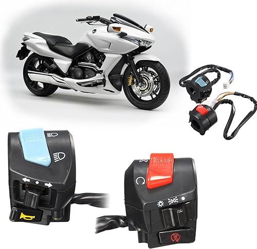 Miniatura 8 de Interruptor de manillar, 2 unids DC 12V Universal 7/8 '' manillar motocicleta cuerno giro interruptor de control de luz