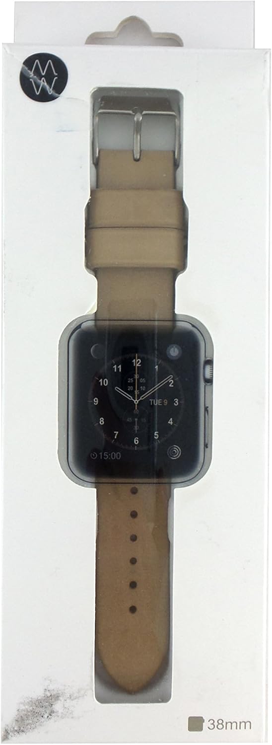 Premium Leather band in Beige for 38mm Apple Watch Ireland Ubuy
