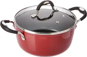 Caçarola de Alumínio com Revestimento Interno de Antiaderente Dimetro 22Cm, Tramontina, Mônaco 20860722, Vermelho