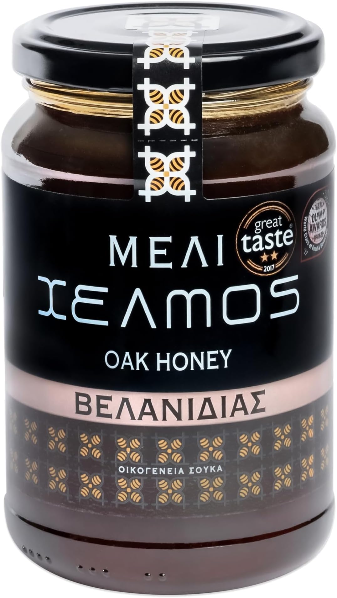 Helmos Greek Oak Honey 480g – Dark, Robust Forest Honey from Greek Woodlands