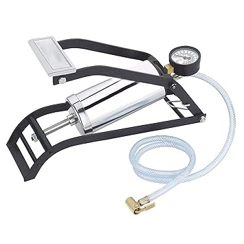 JASH Enterprise Foot Operated Air Pump Heavy Steel Body Foot Pump Inflator for Car and Bike Tires, Football, Cycle, Pools, Sports - Compact Heavy Duty Pump (Pack of 1)