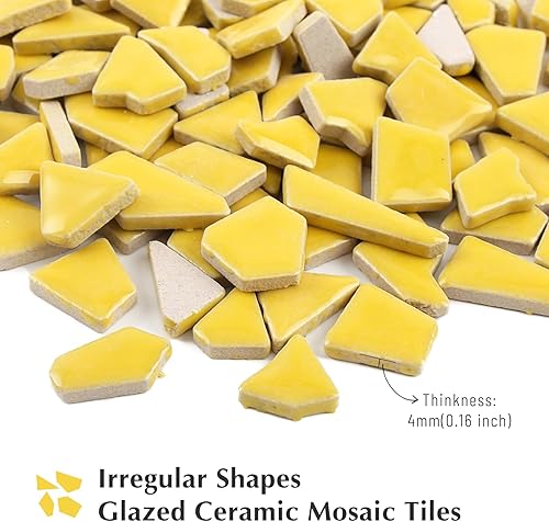 Miniatura 5 de Azulejos de mosaico púrpura para manualidades a granel, azulejos rotos de 7.05 oz para suministros de manualidades de mosaico, ideal para proyectos