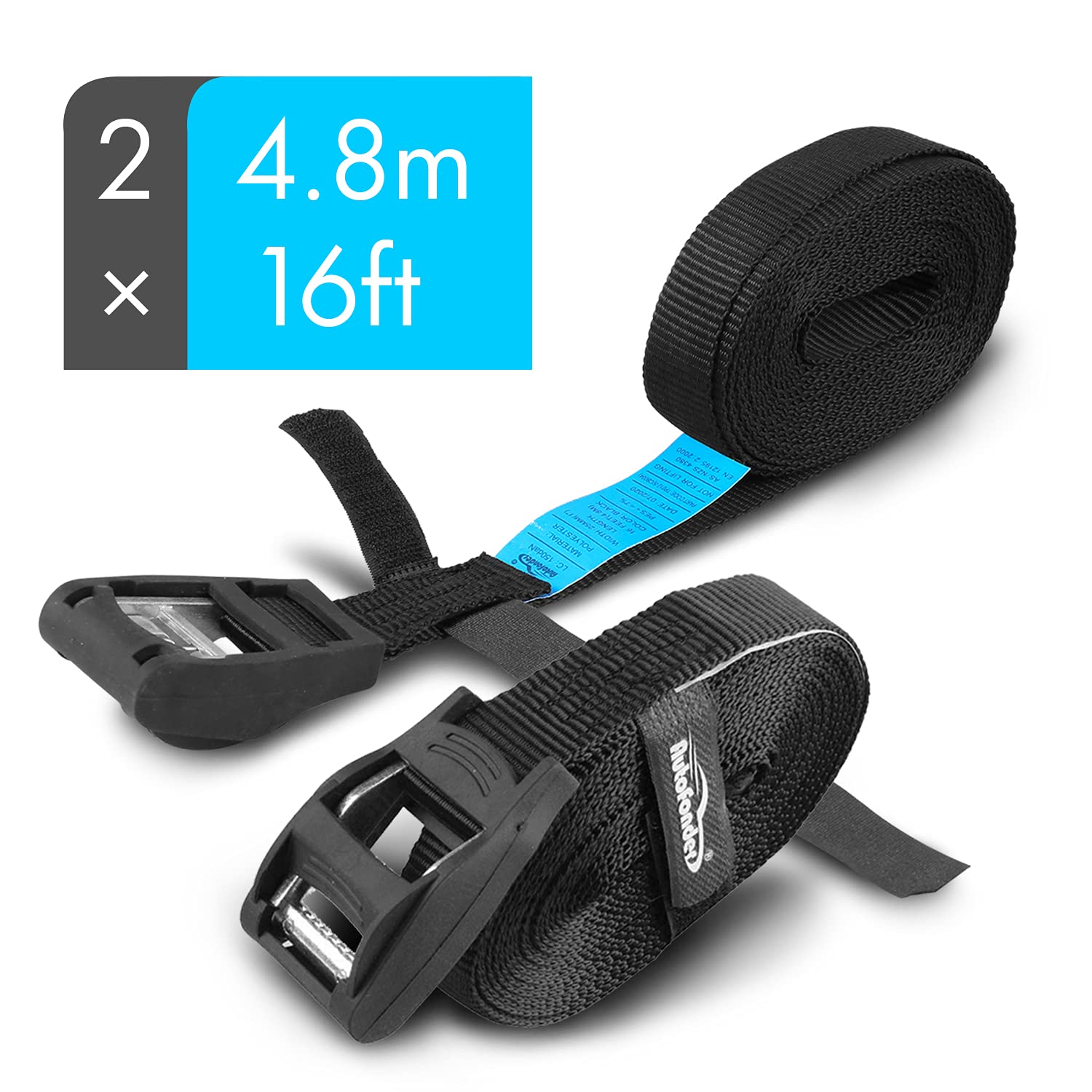 Buy Autofonder Heavy Duty Lashing Strap 2PC Adjustable Tie Down Strap