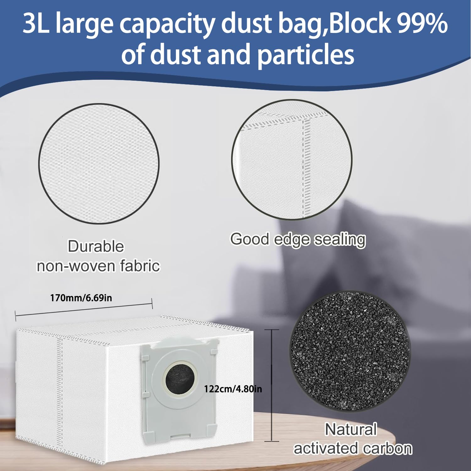 Kit D'accessoires Pour Aspirateur Robot ECOVACS DEEBOT X9 PRO Omni/X11 Pro Omni, 1 Brosse Principale, 4 Filtres, 2 Lingettes Roller, 2 Sacs à Poussière, 6 Brosses Latérales, 1 Brosse De Nettoyage