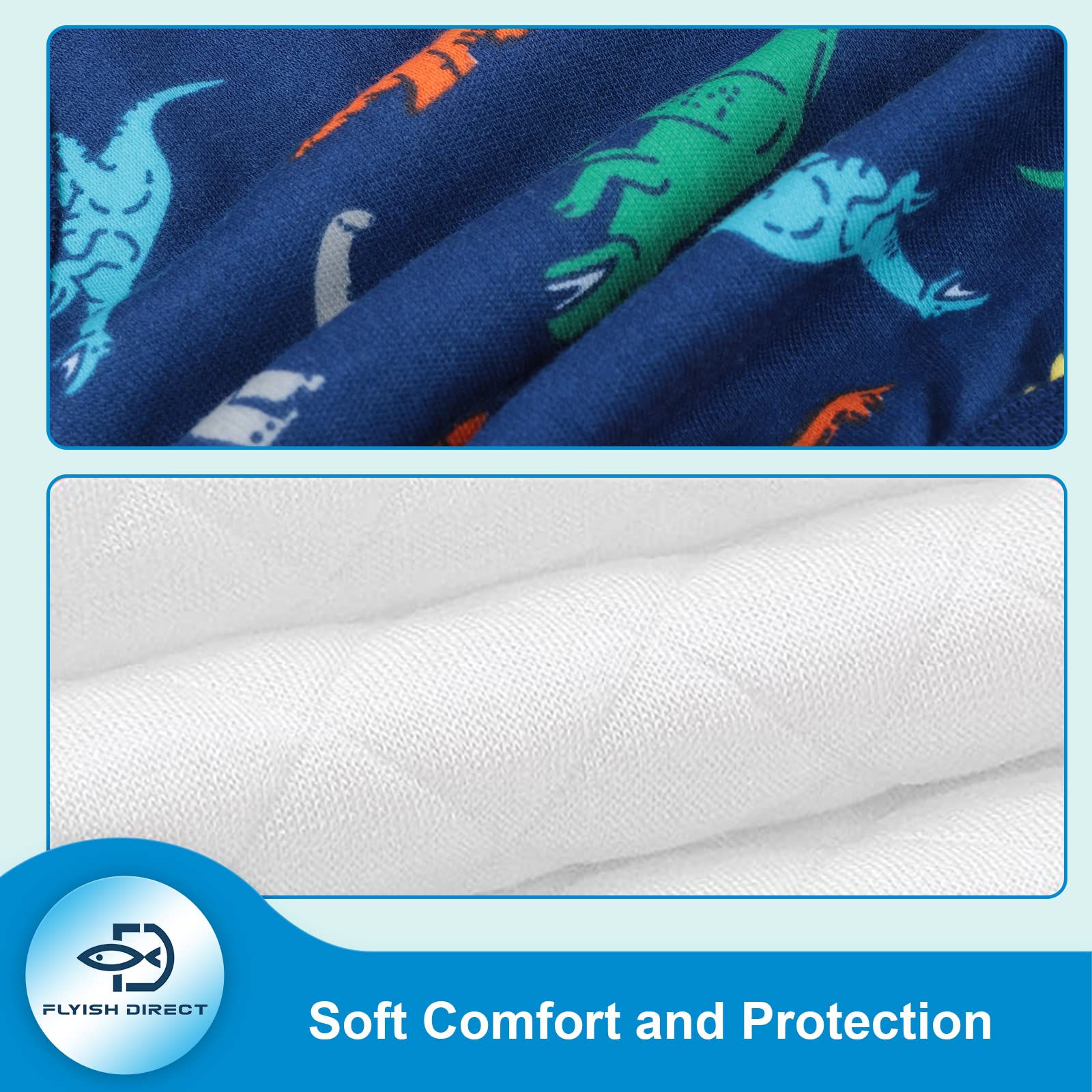 FLYISH DIRECT Training Pants Boys, Potty Training Pants 100% Cotton Toilet Baby Training Underwear, 4 Packs - 4