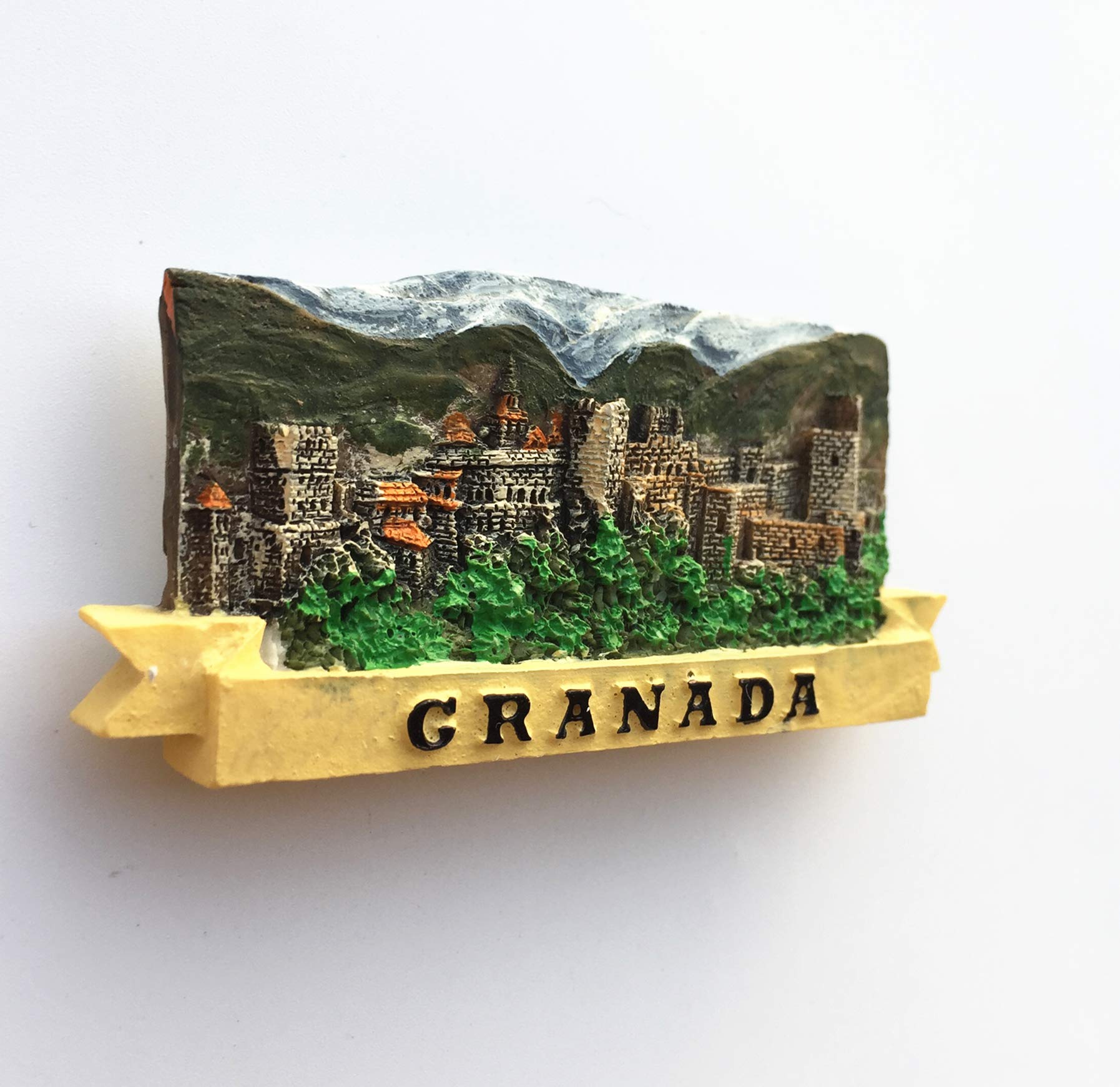 Aimant De Réfrigérateur 3D Granada Espagne - Cadeau De Voyage