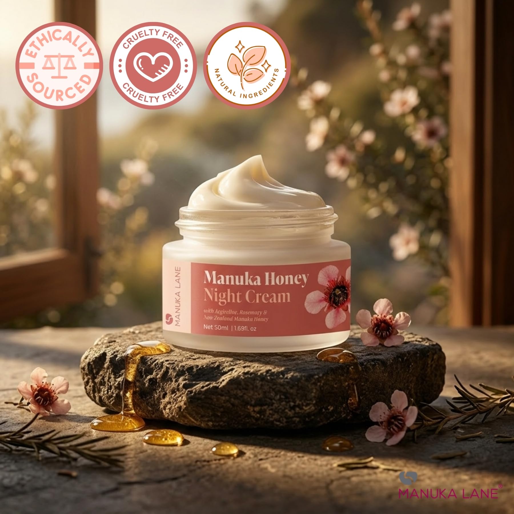 Amazon.com: Manuka Lane Manuka Honey Night Cream for Face and Neck