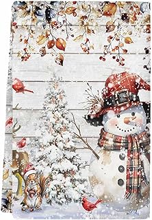 Christmas Kitchen Towels Christmas Snowman Christmas Hand Towels for Bathroom Absorbent Fast Drying Microfiber Dishtowels Tea Towel Elk Eucalyptus Leaves Wood Grain Xmas Decorations for Home