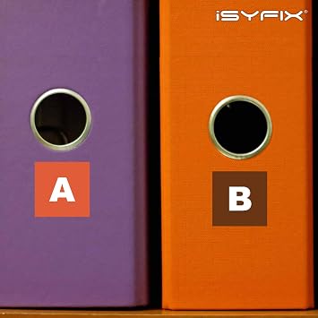 iSYFIX Letters Vinyl Stickers, 1 Inch, 4 Sets, Multicolor
