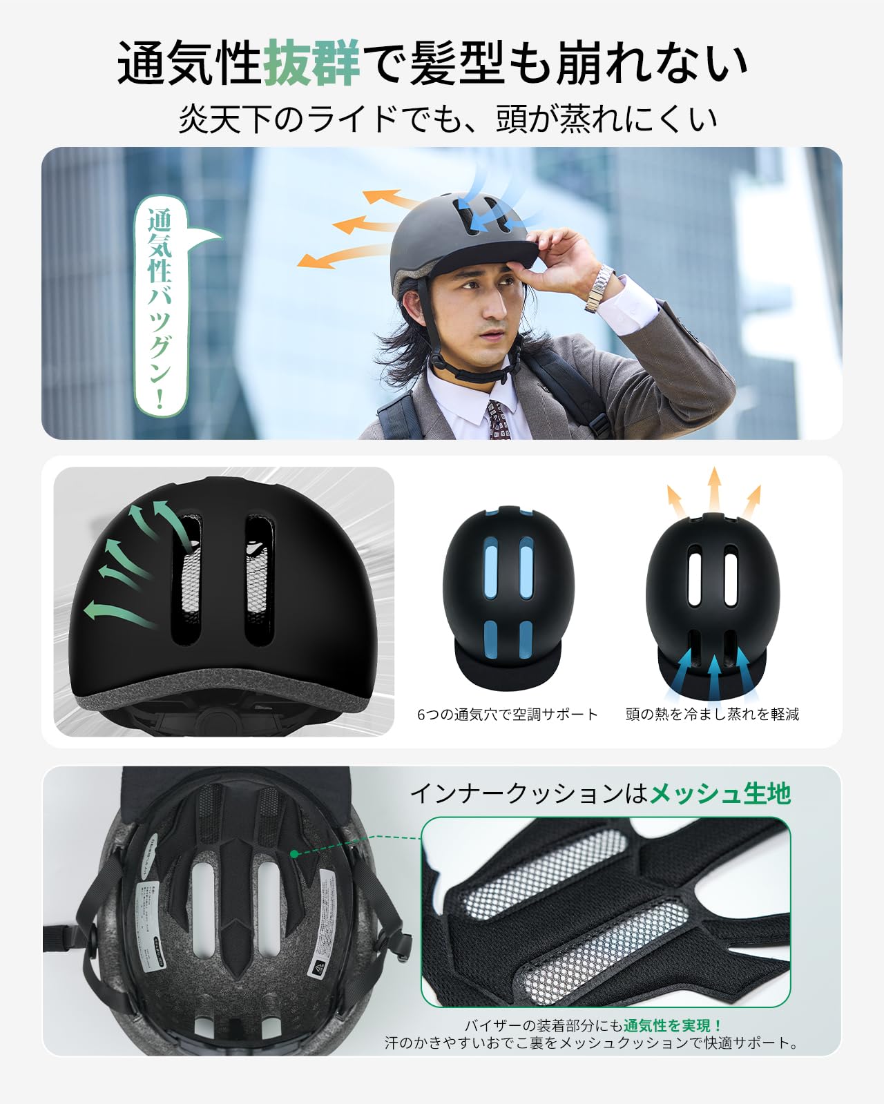 Amazon | ERWAY 自転車 ヘルメット sg認証 大人 軽量 通気 耐衝撃 