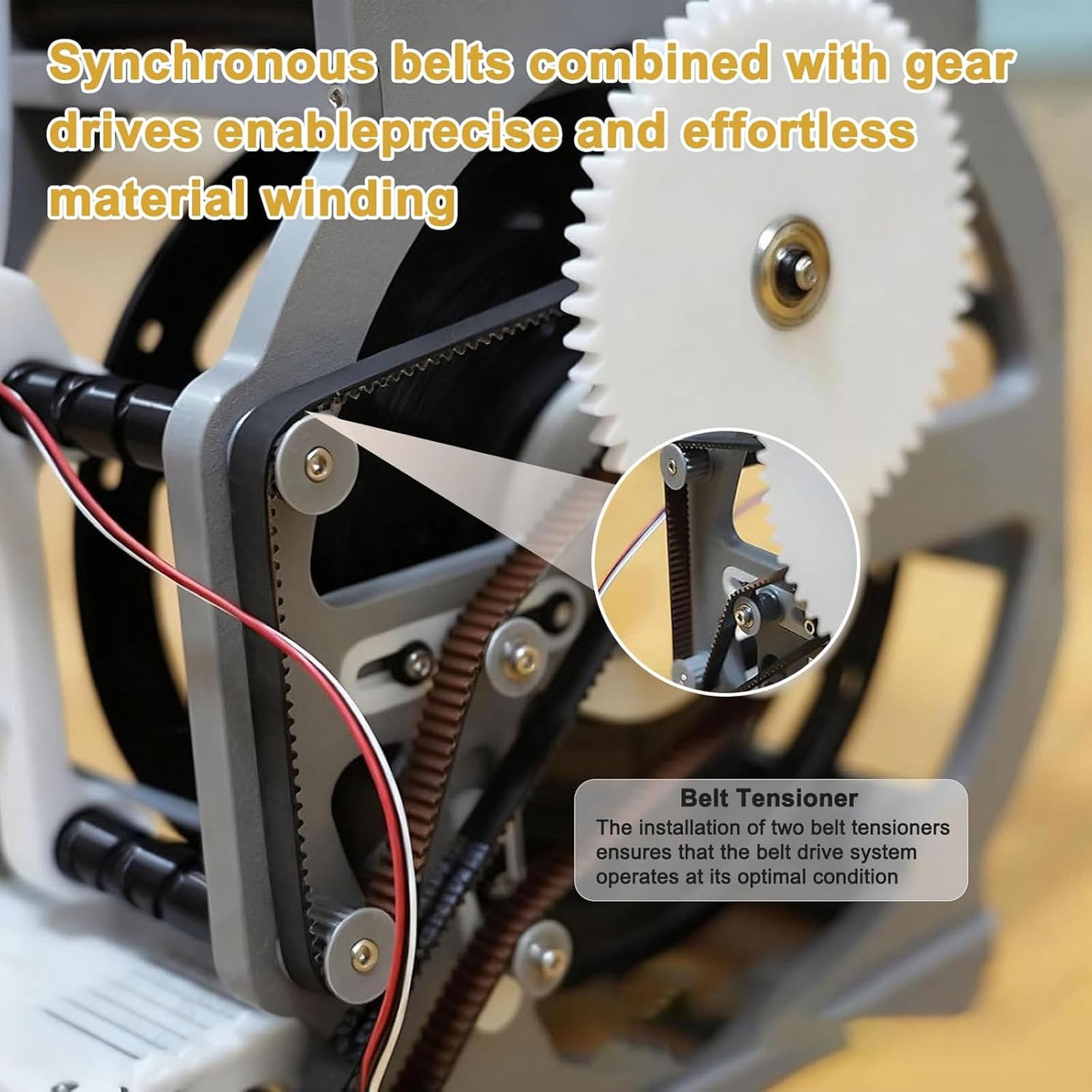 3D Filament Respooler – Elektrischer Spulenaufwickler mit intelligentem automatischem Start/Stopp, 1 kg Kapazität, kein Verheddern von Draht für PLA, ABS, PETG, TPU, Nylon