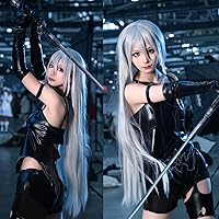 Vista 61 de anogol Vocaloid 32" 80 cm de largo recto de Cosplay peluca Pelucas Para Fiestas Halloween, Anaranjado