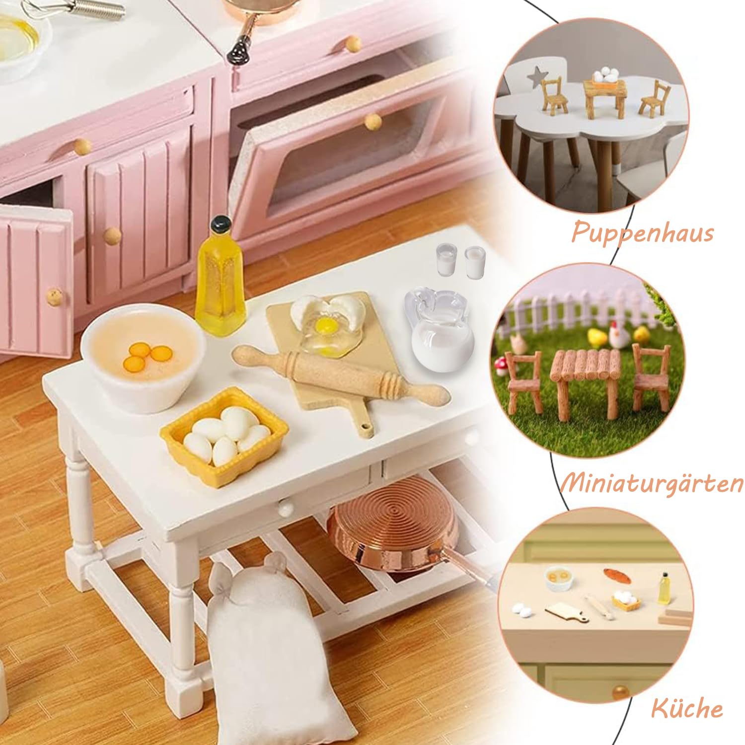Puppenhaus Zubehör, Wichtel Zubehör Miniatur Wichtel Zubehör 1/12