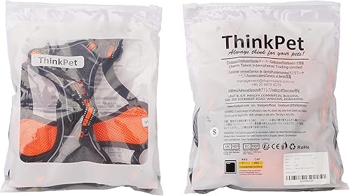 Miniatura 9 de ThinkPet Arnés para perro para perros grandes, arnés de chaleco para perro con clip frontal, sin tirones, sin estrangulamiento, a prueba de escape,