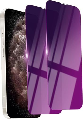 Miniatura 9 de 2 Pack Protector de pantalla de privacidad para iPhone 14 Pro Max, vidrio templado de 6.7 pulgadas, protector privado, antiespía, antiluz azul