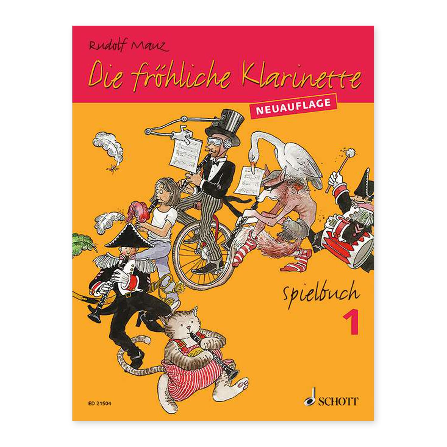El alegre clarinete 1 + libro de jugadas con audio online – Escuela de clarinete para el comienzo temprano de Rudolf Mauz – Volumen 1 – ISBN 9783795798949 9783795747688+ Soundman® Clarinete