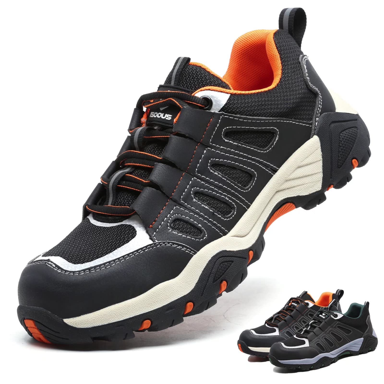 Scarpe Antinfortunistiche Uomo Donna Scarpe da Lavoro Leggere Traspiranti Scarpe da Cantiere con Punta in Acciaio