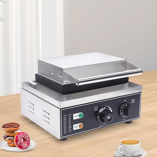 Miniatura 4 de Commercial Donut Machine, 12pcs Stainless Steel Mini Donut Maker Machine Non-stick, 1500W Doughnut Baker Maker Machine for Commercial Home