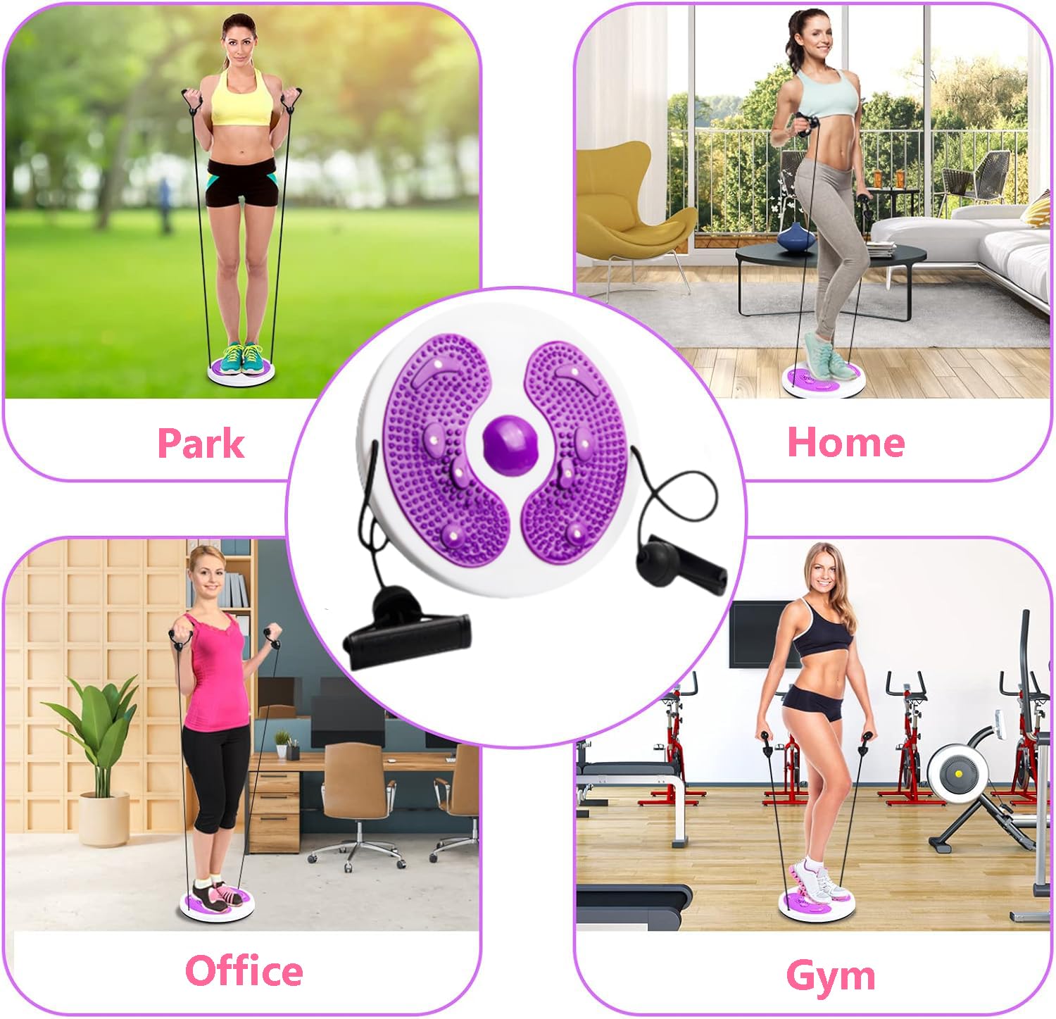 Twist Waist Disc Board ze sznurkiem, wielofunkcyjna tarcza do fitnessu, do ćwiczeń aerobikowych, akcesoria fitness, taśmy oporowe, do masażu stopy