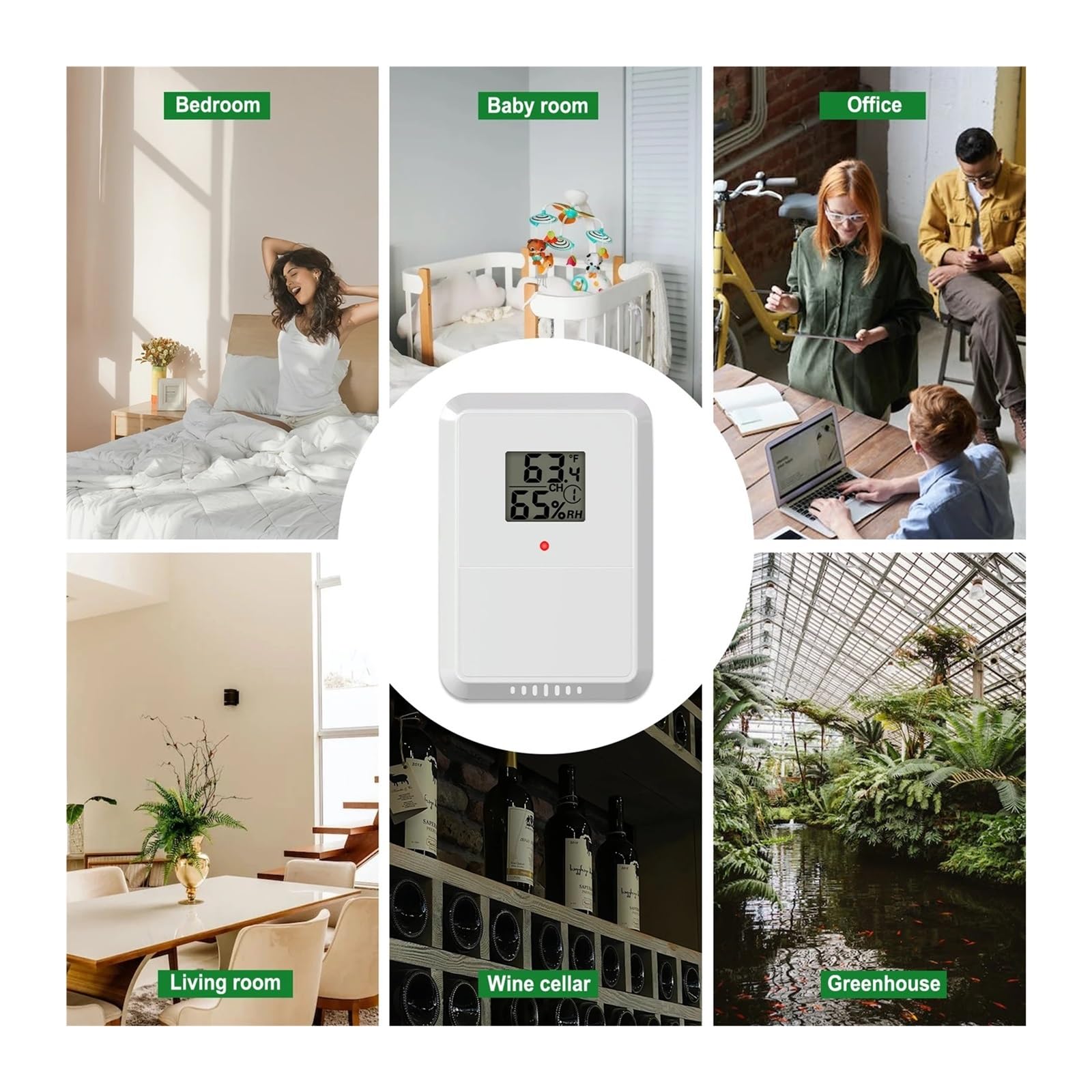 Stacja pogodowa, Stacja pogodowa z anemometrem WiFi - bezprzewodowy cyfrowy termometr i higrometr z wewnętrznym/zewnętrznym czujnikiem prędkości/kierunku wiatru