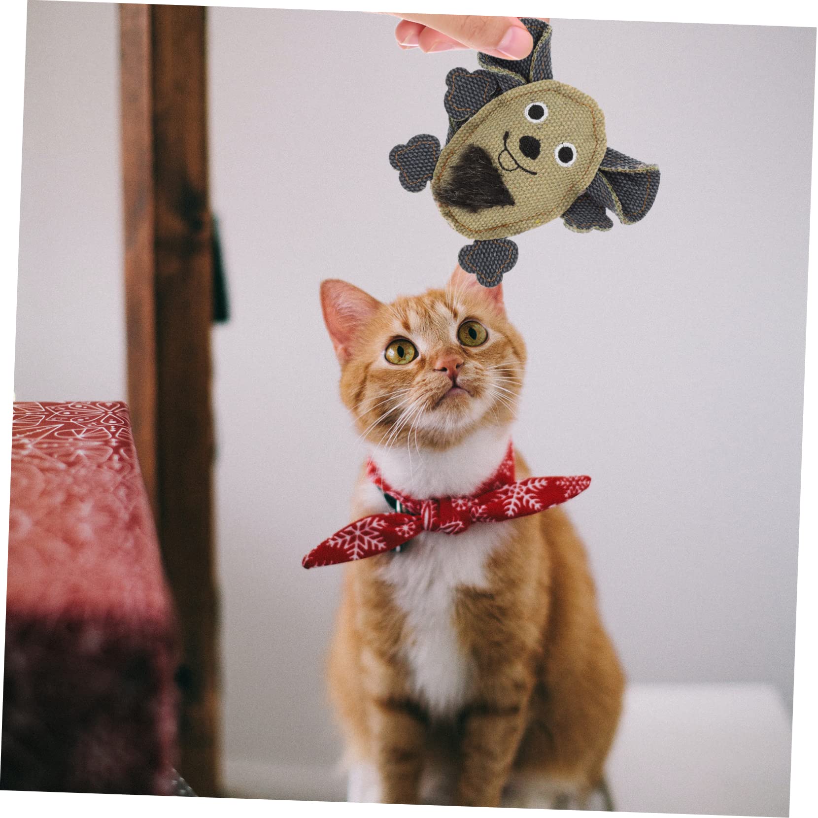 SUPVOX Lot De 5 Jouets Interactifs en Toile pour Chat en Forme De Queue À Mâcher 3 Pièces X 5