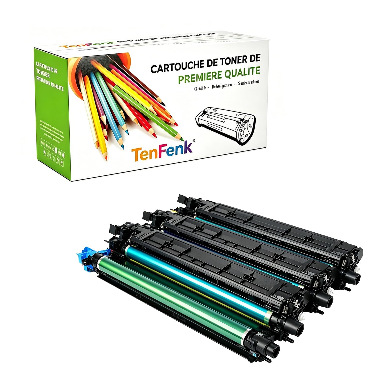Kompatybilny zamiennik zespołu bębna dla Konica Minolta DR216 DR216K IU216 IU216C IU216M IU216Y do użytku z Konica Minolta Bizhub C256 C7222 C7226 drukarką, 4 sztuki,4p
