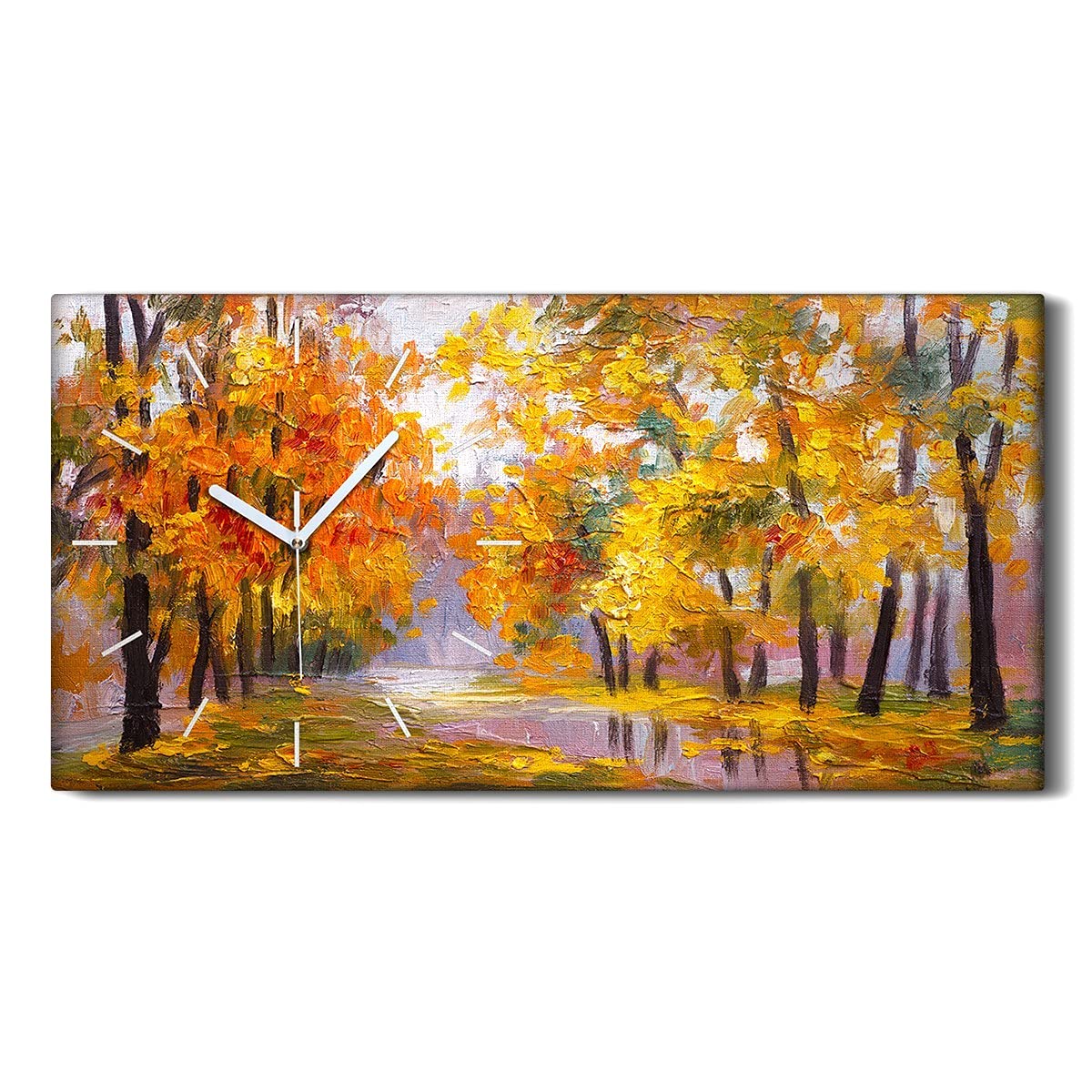 Horloge sur Toile Silencieuse sans Tic-Tac pour Sommeil Chambre Salon